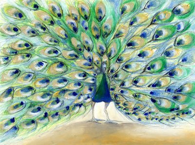 Peacock in San Diego 2, 2013 by Nancy Moniz Charalambous